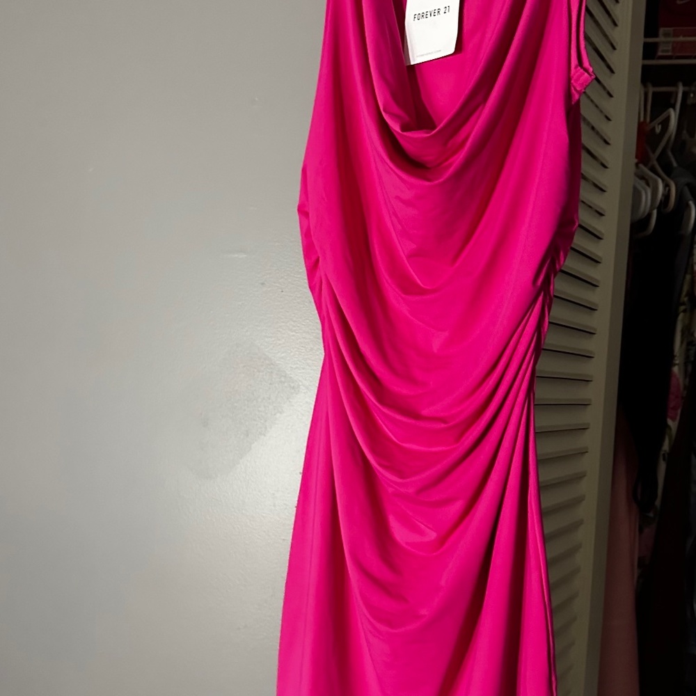 Pink mini dress